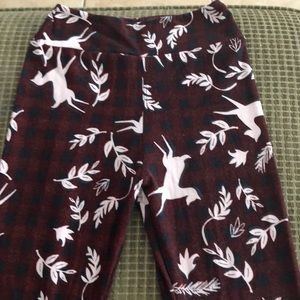 LulaRoe Tween Holiday Leggings